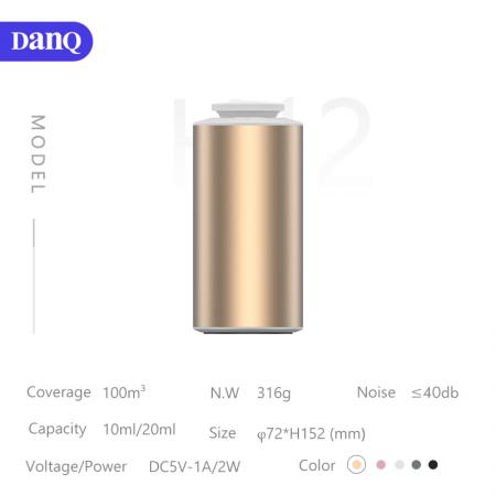 DANQ – mini machine à parfum, diffuseur d'arôme de voiture de combat, 10ml